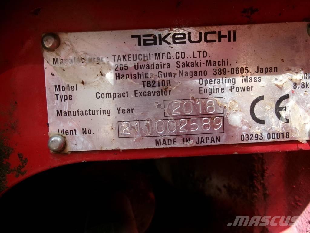 Takeuchi TB 210 R ミニ油圧ショベル 7t以下（ミニユンボ・ミニディガー）