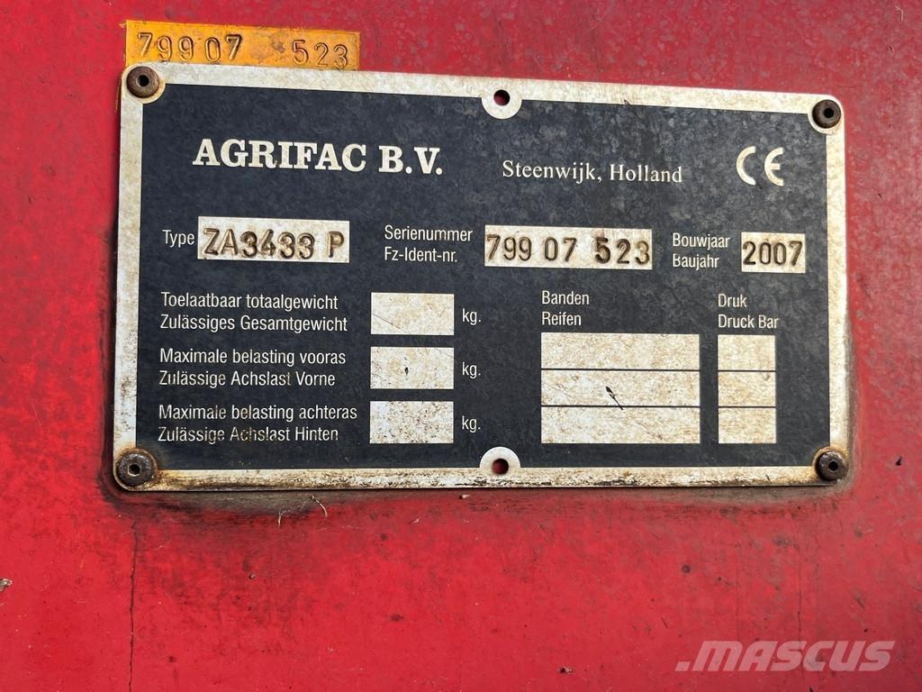 Agrifac ZA3433 その他収穫設備