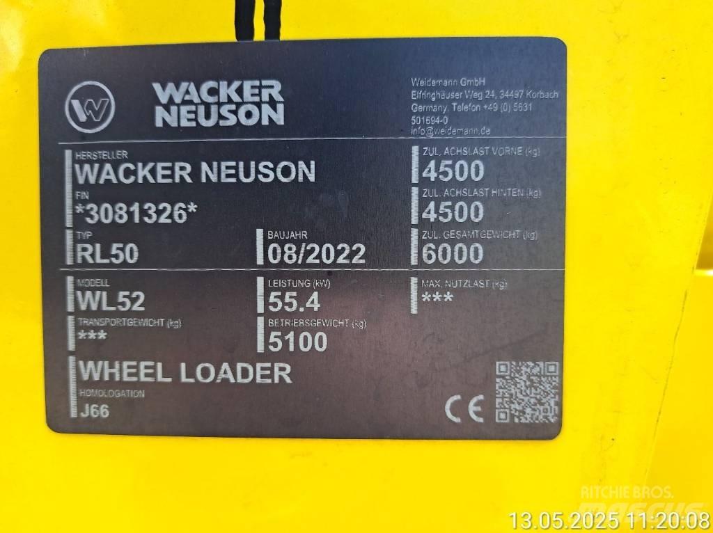 Wacker Neuson WL52 ホイールローダー・タイヤショベル