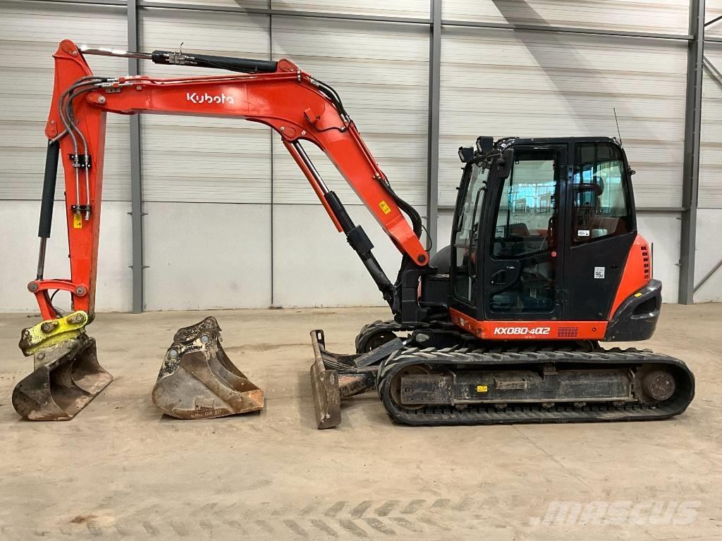 Kubota KX 080-4 A 2 中型油圧ショベル 7ｔ-12ｔ（ユンボ・パワーショベル・バックホー）