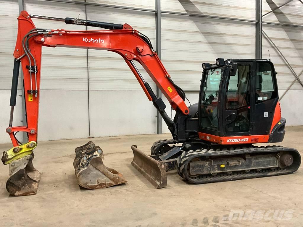 Kubota KX 080-4 A 2 中型油圧ショベル 7ｔ-12ｔ（ユンボ・パワーショベル・バックホー）