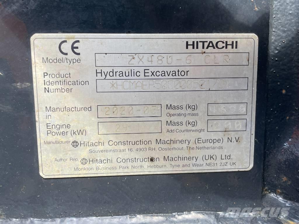 Hitachi ZX 48 U-6 ミニ油圧ショベル 7t以下（ミニユンボ・ミニディガー）