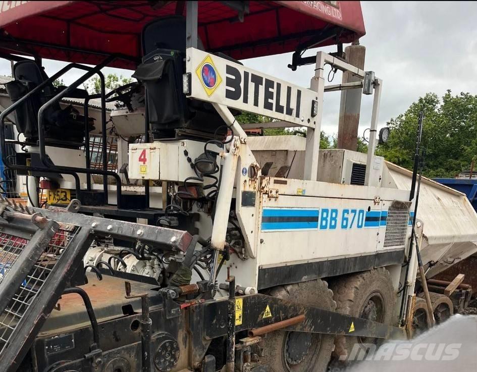 Bitelli BB 670 アスファルトフィニッシャ