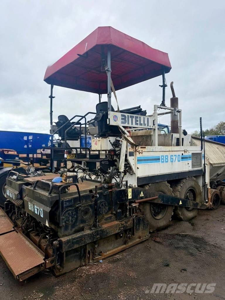 Bitelli BB 670 アスファルトフィニッシャ