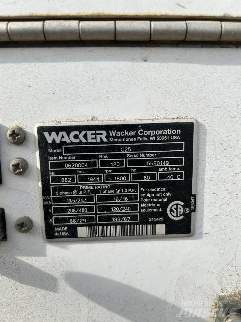 Wacker Neuson G 25 ディーゼル発電機