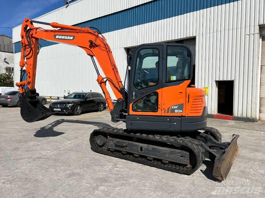 Doosan DX 80 R 中型油圧ショベル 7ｔ-12ｔ（ユンボ・パワーショベル・バックホー）