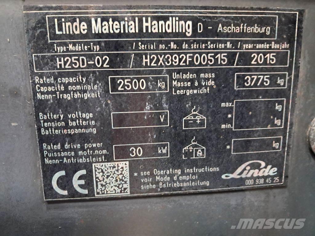Linde H25D-02 ディーゼル・軽油