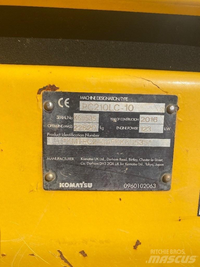 Komatsu PC 210 LC-10 大型油圧ショベル12t以上（パワーショベル・ユンボ）