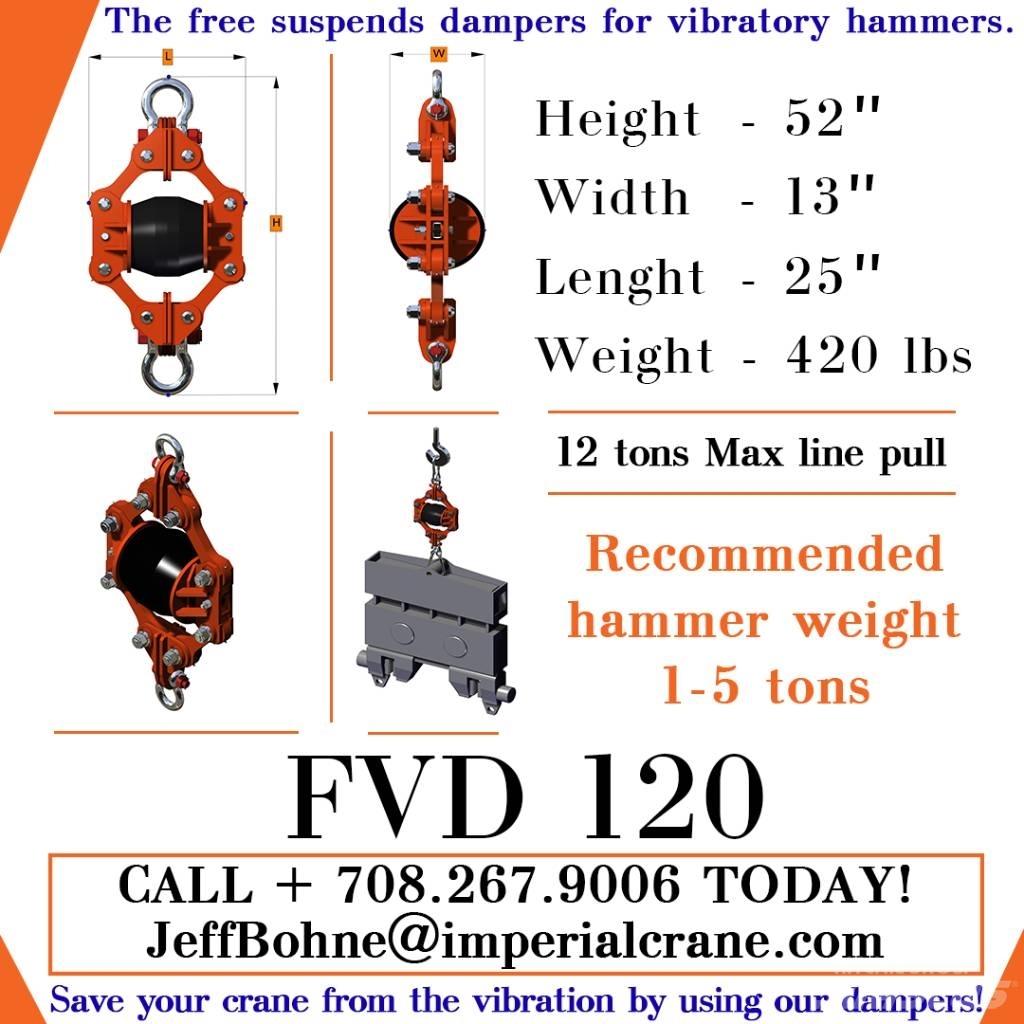  Finaros FVD 120 油圧パイルハンマー