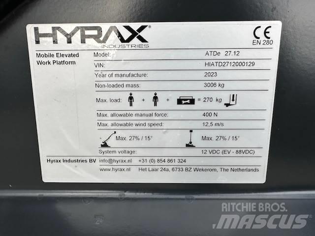 Hyrax ATDe 27.12 ブームリフト　直伸型