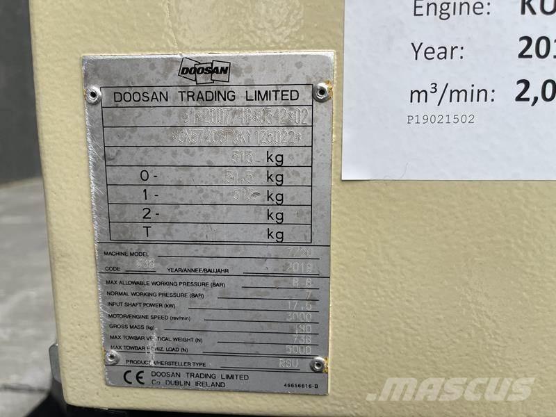 Doosan 7 / 20 コンプレッサー