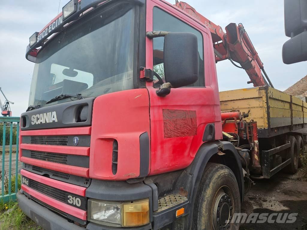 Scania P 94 FASSI ボックスボディー、ウイング、箱車