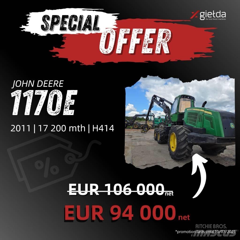 John Deere 1170 E ハーベスター