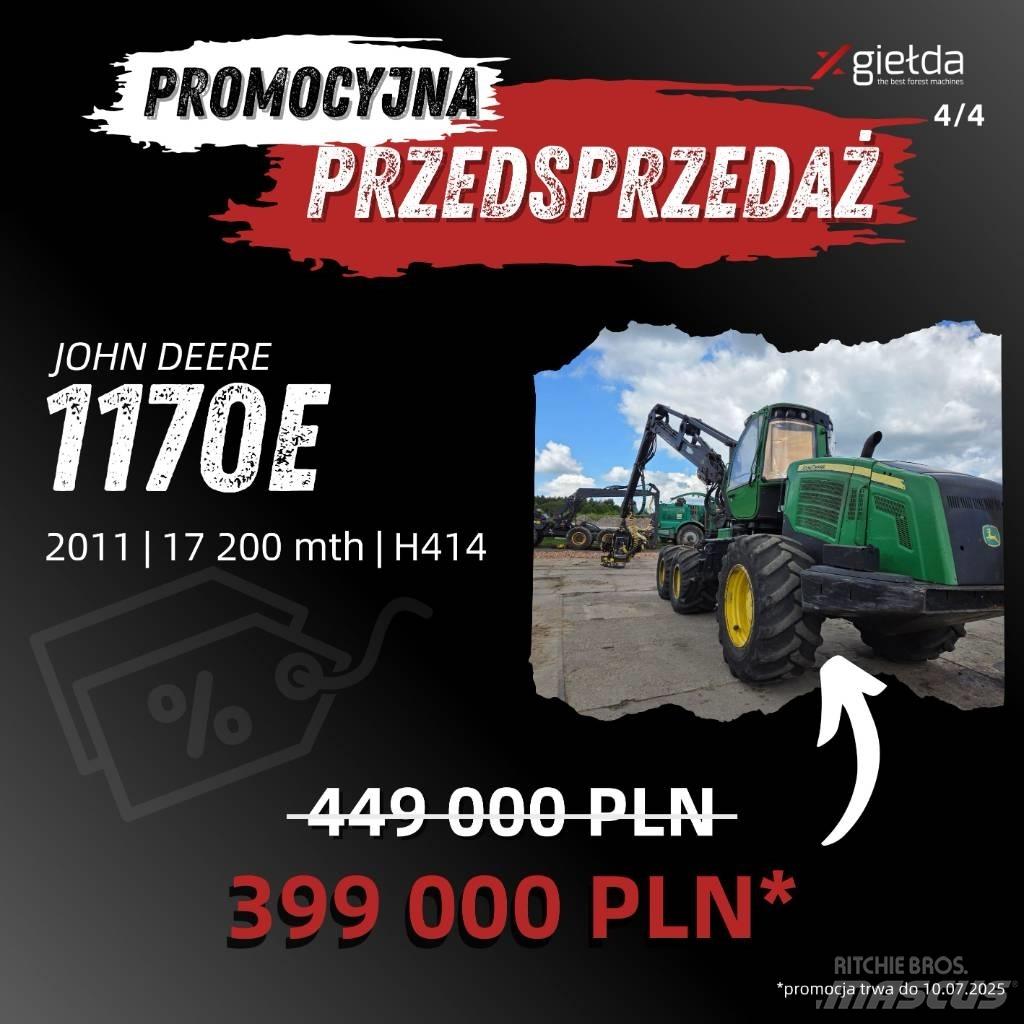 John Deere 1170 E ハーベスター