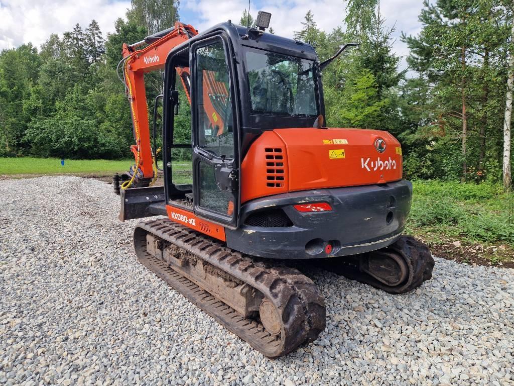 Kubota KX 080-4 中型油圧ショベル 7ｔ-12ｔ（ユンボ・パワーショベル・バックホー）