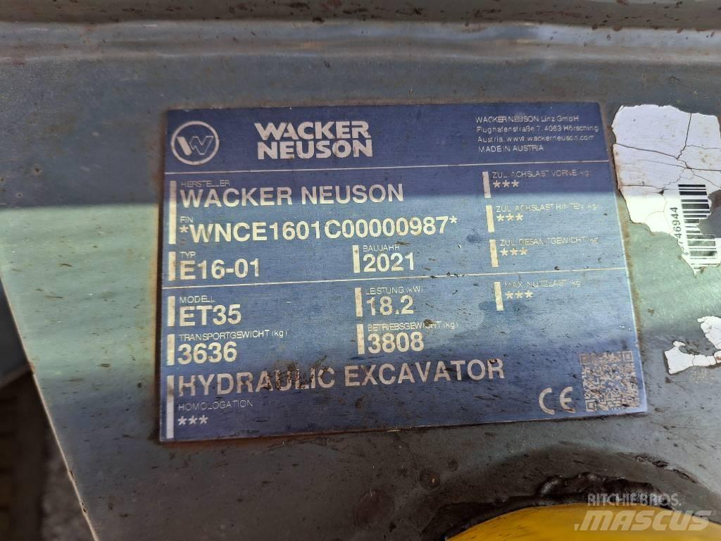 Wacker Neuson ET35 大型油圧ショベル12t以上（パワーショベル・ユンボ）