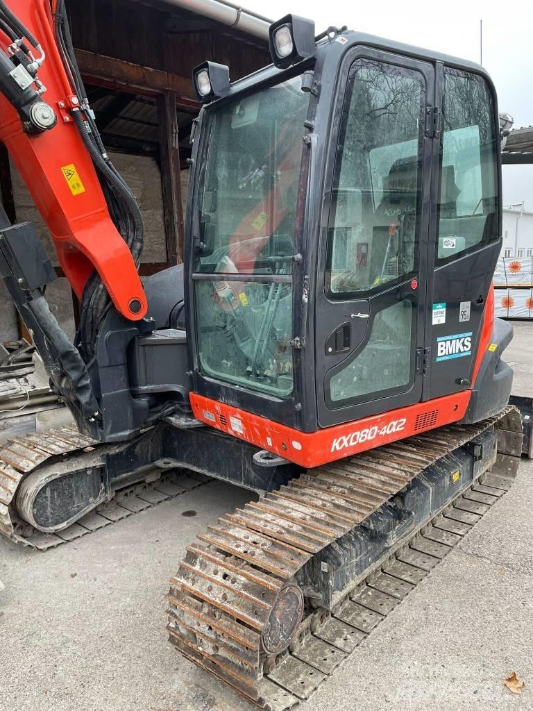 Kubota KX 080-4a2 中型油圧ショベル 7ｔ-12ｔ（ユンボ・パワーショベル・バックホー）