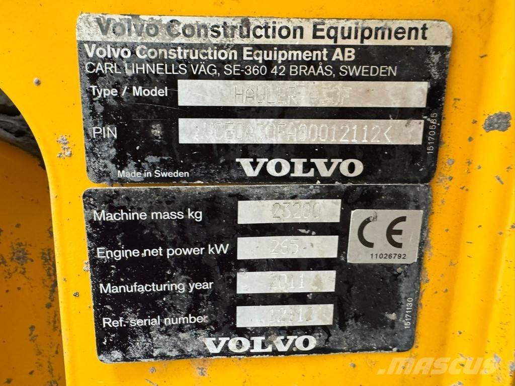 Volvo A30F アーティキュレート式ダンプトラック