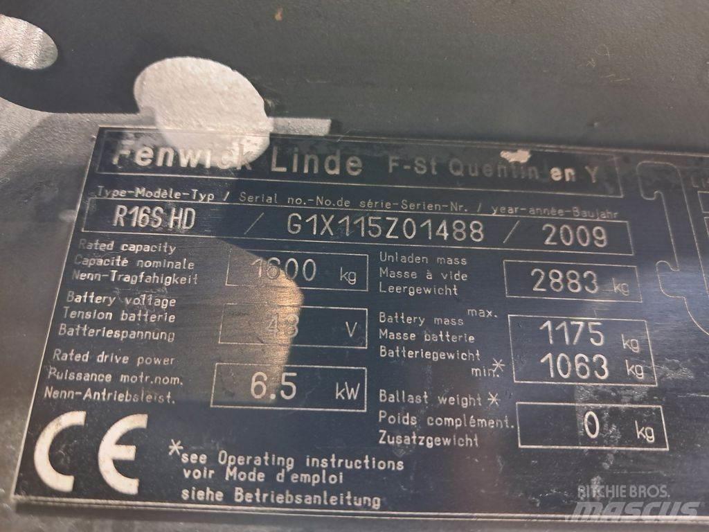 Linde R16 S HD リーチフォークリフト