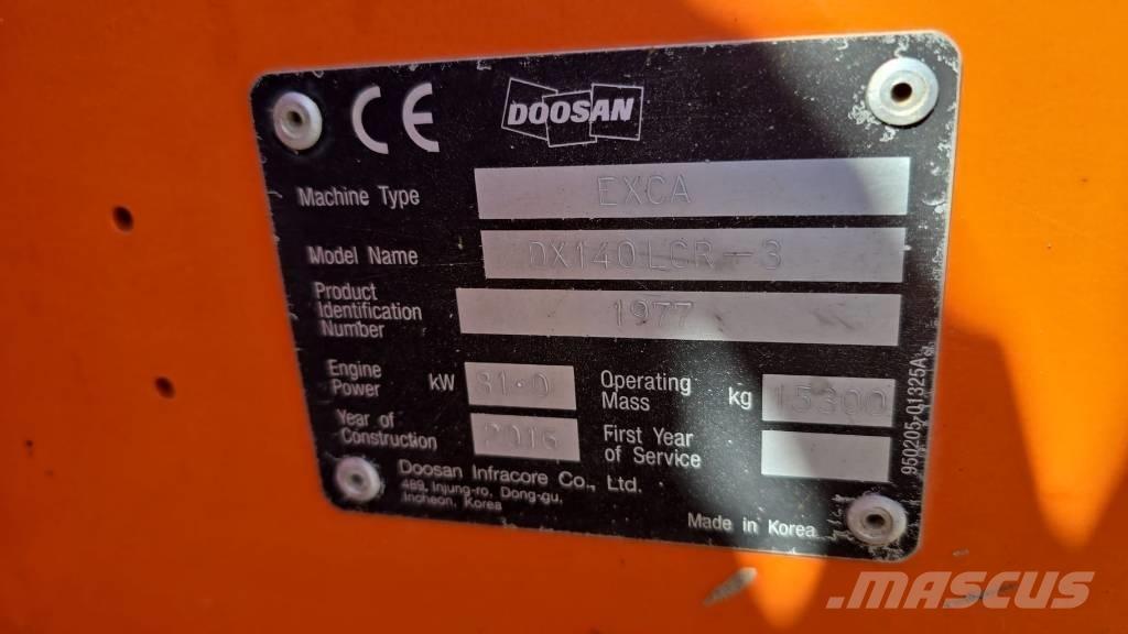 Doosan DX 140 LCR-3 大型油圧ショベル12t以上（パワーショベル・ユンボ）