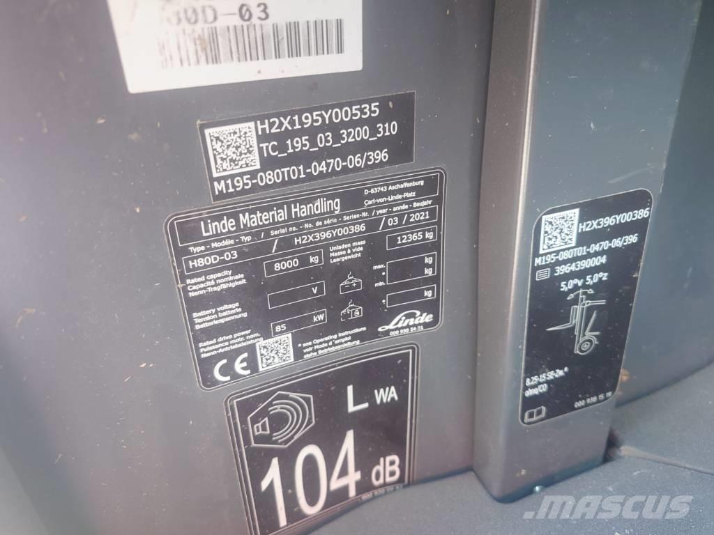 Linde H80D/396-03 ディーゼル・軽油