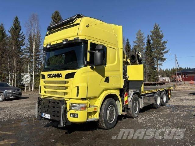 Scania R164G 8*4 クレーントラック、ユニック車