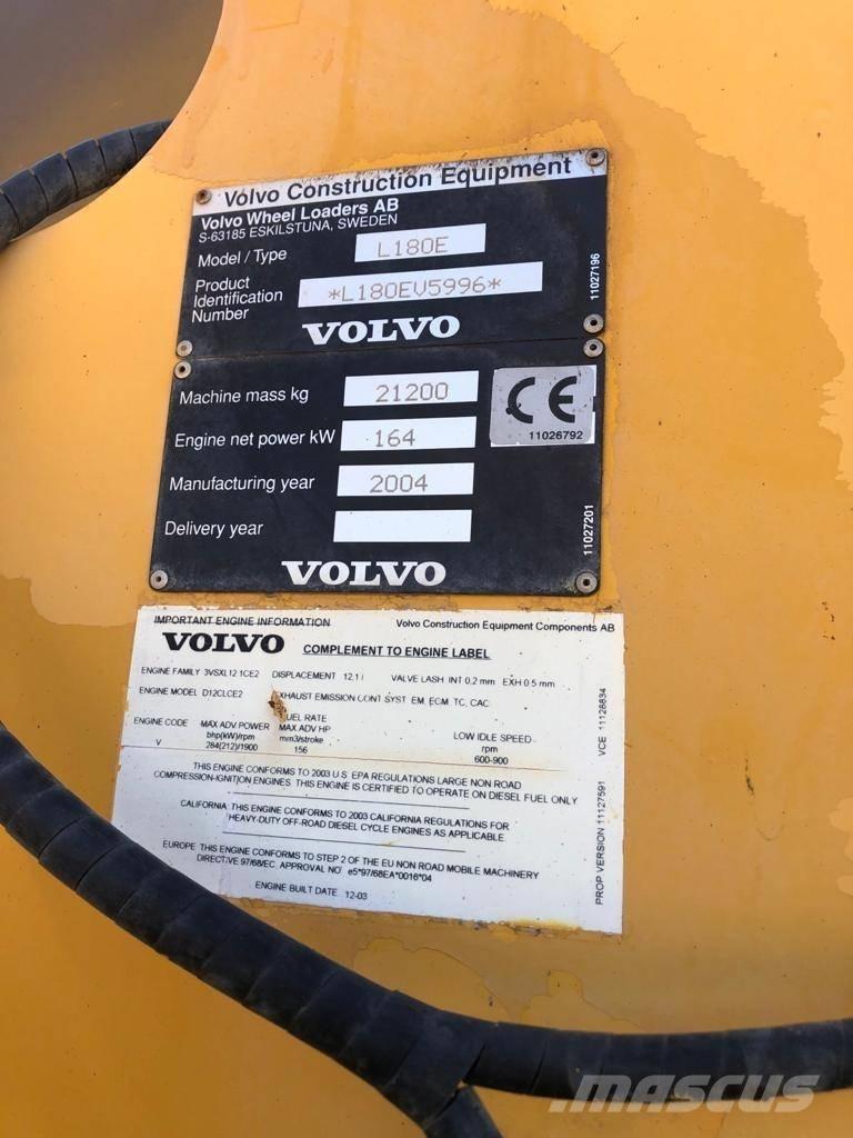 Volvo L 180 E ホイールローダー・タイヤショベル
