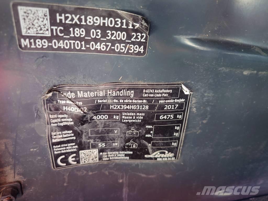Linde H 40 D ディーゼル・軽油