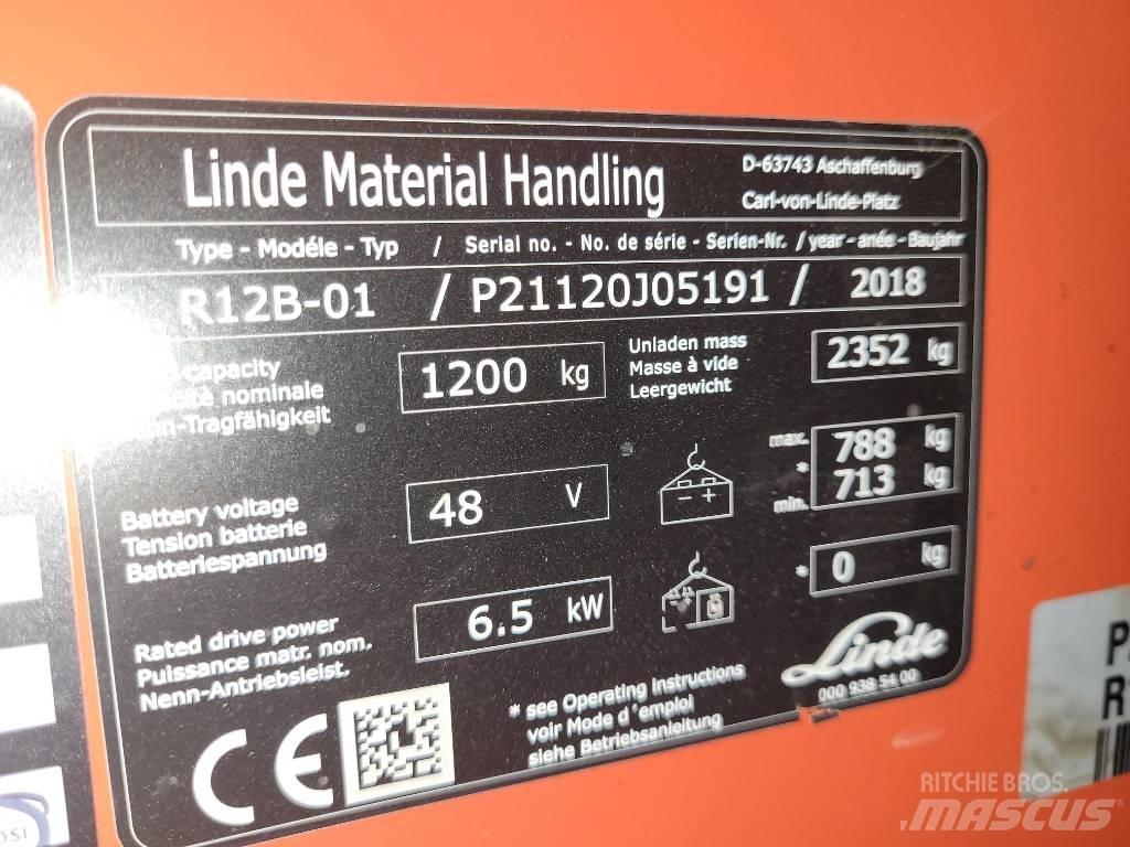 Linde R12B-01 リーチフォークリフト