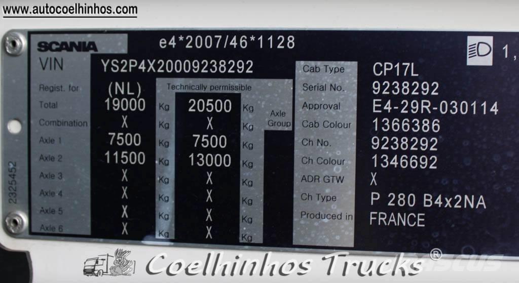 Scania P 280 ボックスボディー、ウイング、箱車