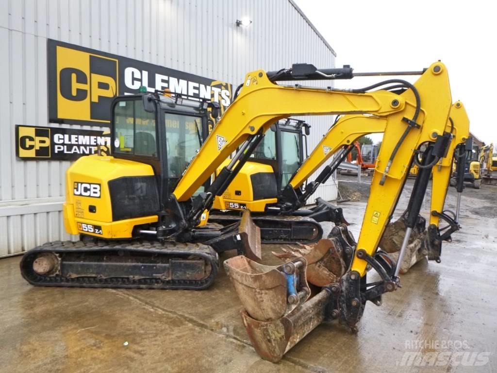 JCB 55 Z-1 中型油圧ショベル 7ｔ-12ｔ（ユンボ・パワーショベル・バックホー）
