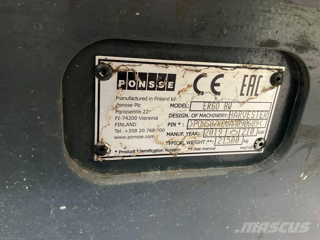 Ponsse Ergo 8W ハーベスター