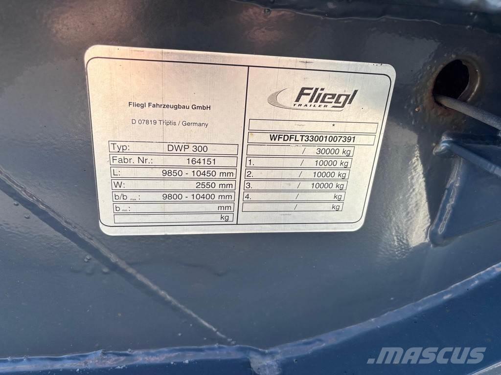 Fliegl 3-AXLE BDF コンテナトレーラー