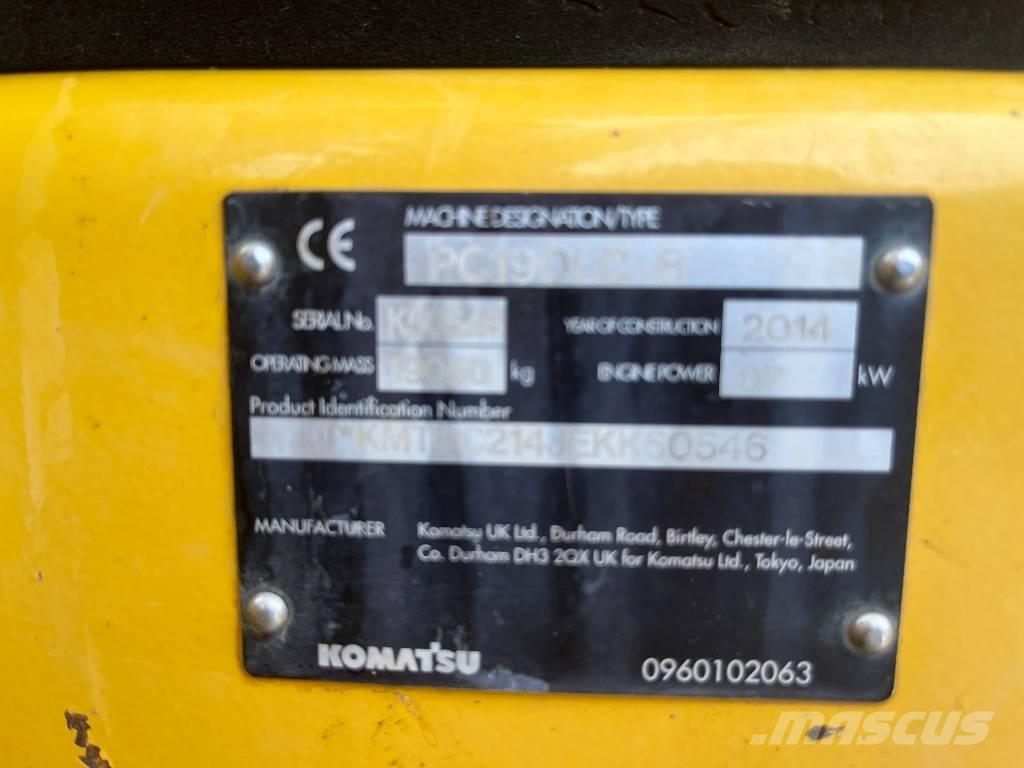 Komatsu PC 190 LC-8 大型油圧ショベル12t以上（パワーショベル・ユンボ）