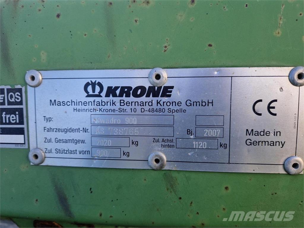 Krone Swadro 900 ウィンドローア/レーキ