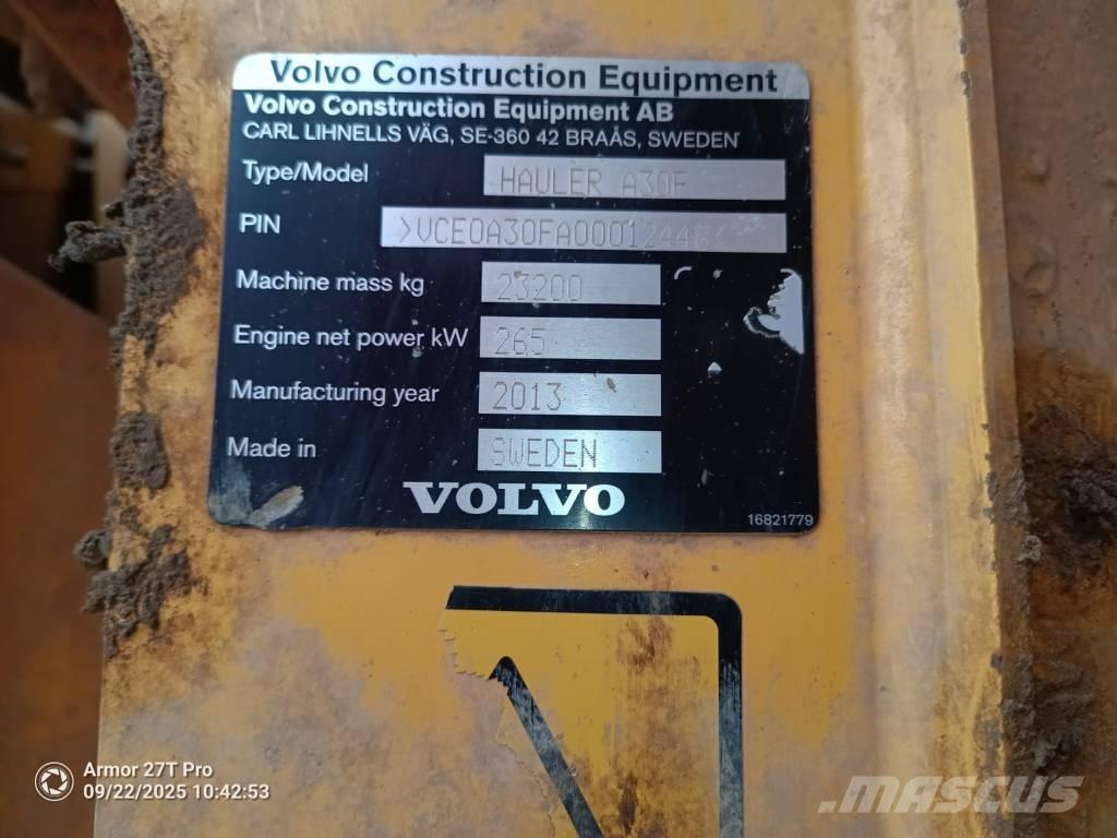 Volvo A 30 F アーティキュレート式ダンプトラック
