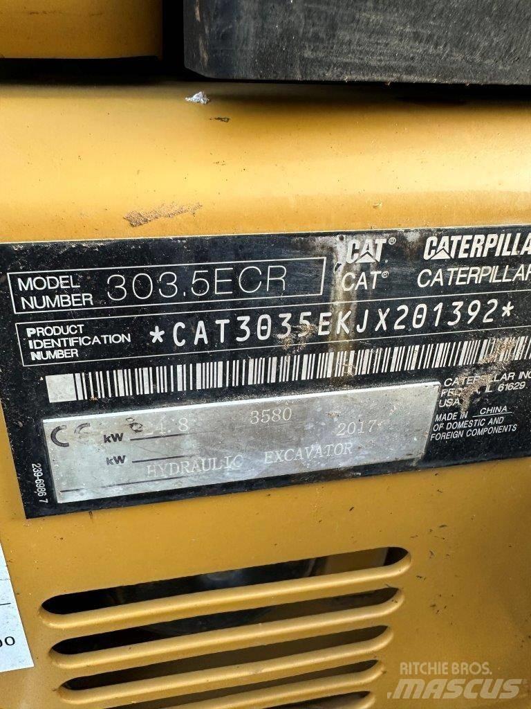 CAT 303.5 E CR ミニ油圧ショベル 7t以下（ミニユンボ・ミニディガー）