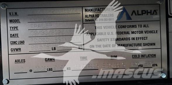  ALPHA HD A80MG ローローダーセミトレーラー