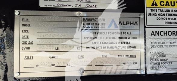  ALPHA HD A80MG ローローダーセミトレーラー