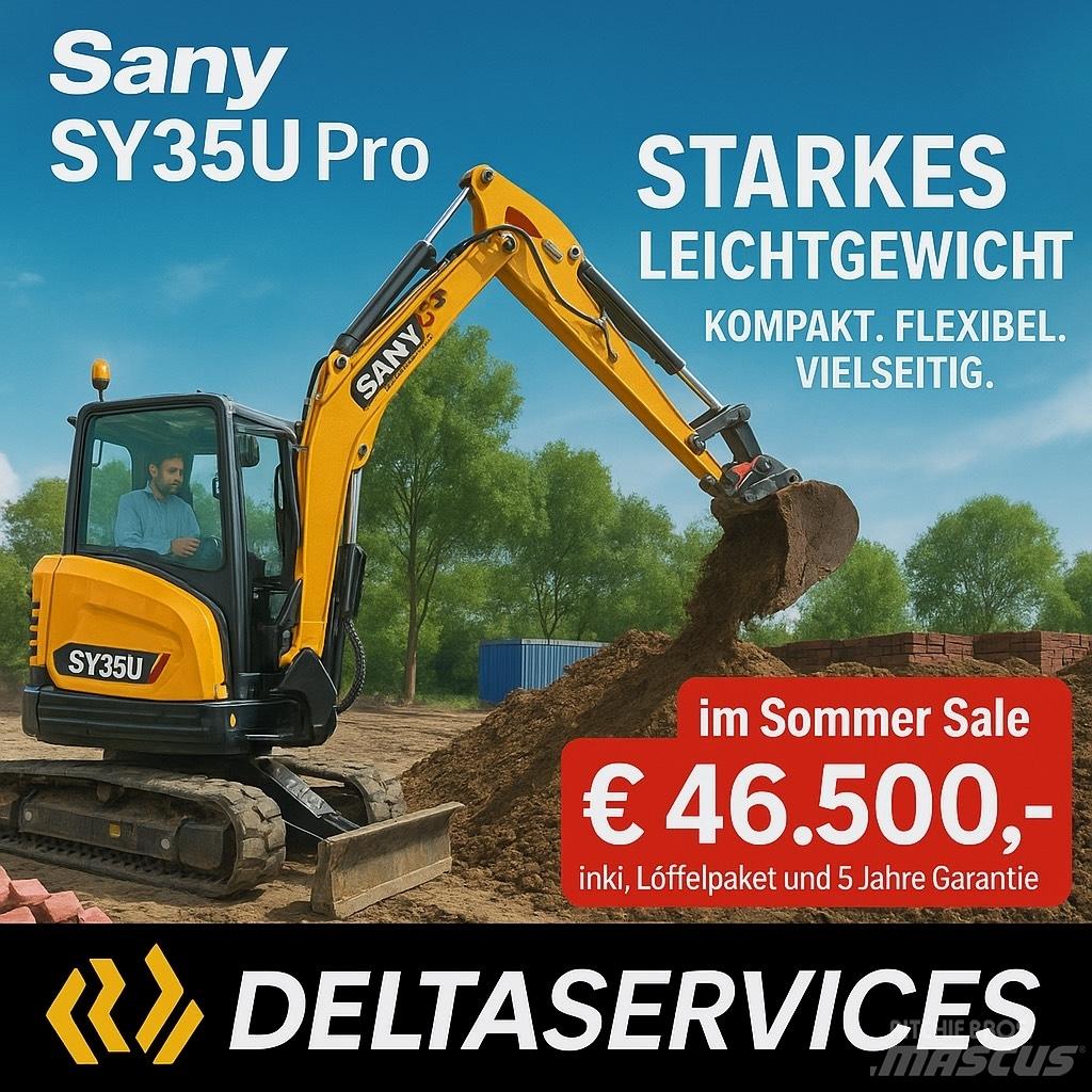 Sany SY 35 U ミニ油圧ショベル 7t以下（ミニユンボ・ミニディガー）