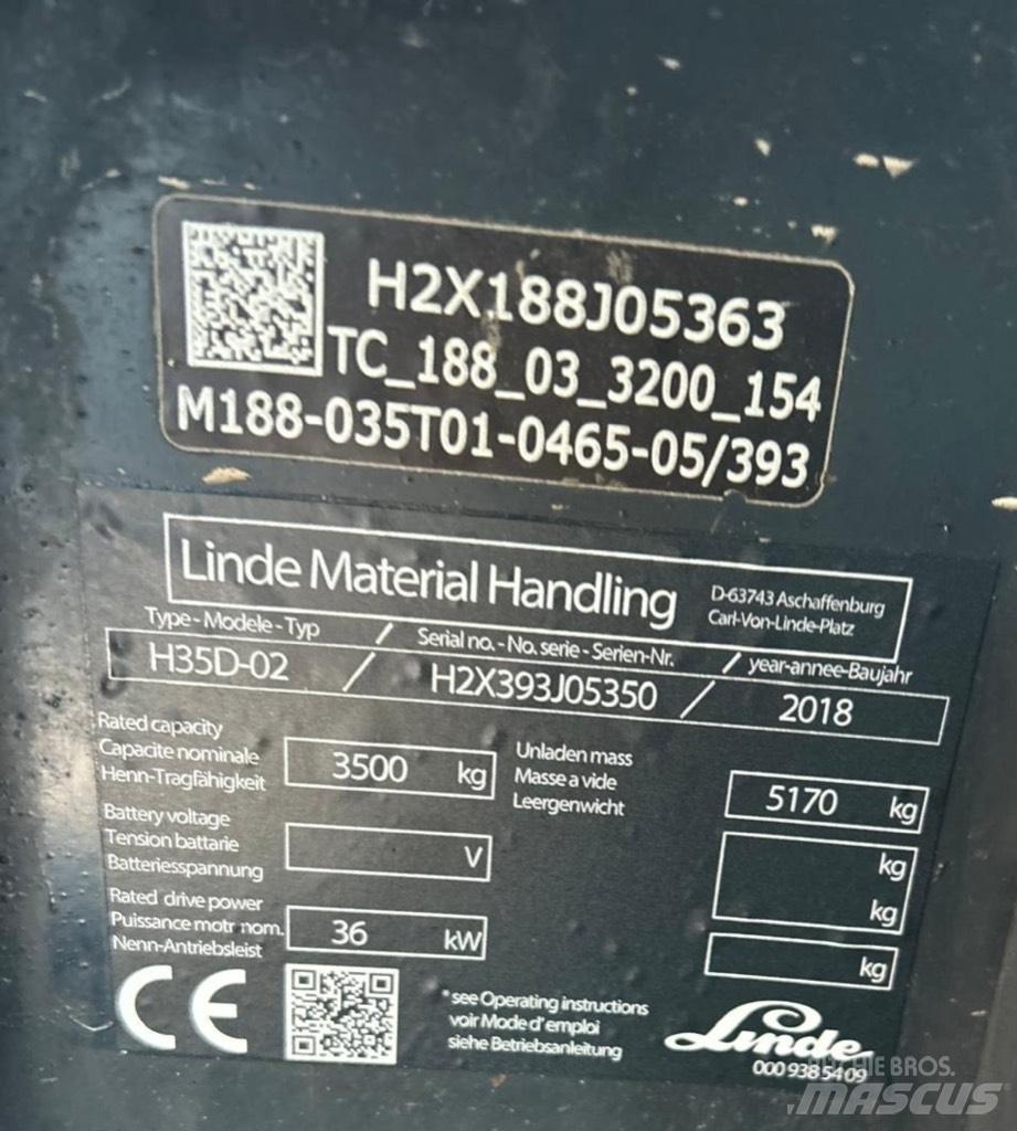 Linde H35D-02 EVO ディーゼル・軽油
