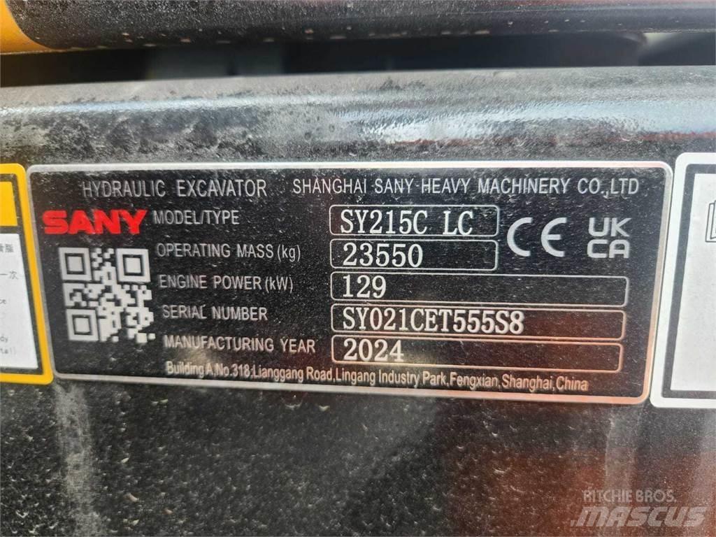 Sany SY215C 大型油圧ショベル12t以上（パワーショベル・ユンボ）
