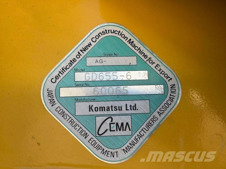 Komatsu GD 655-6 モーターグレーダー