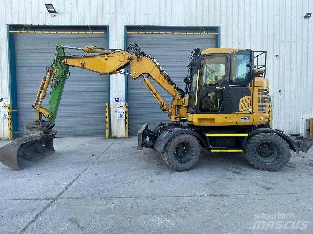 Komatsu PW118-11 ホイール式油圧ショベル（パワーショベル・ユンボ・バックホー）