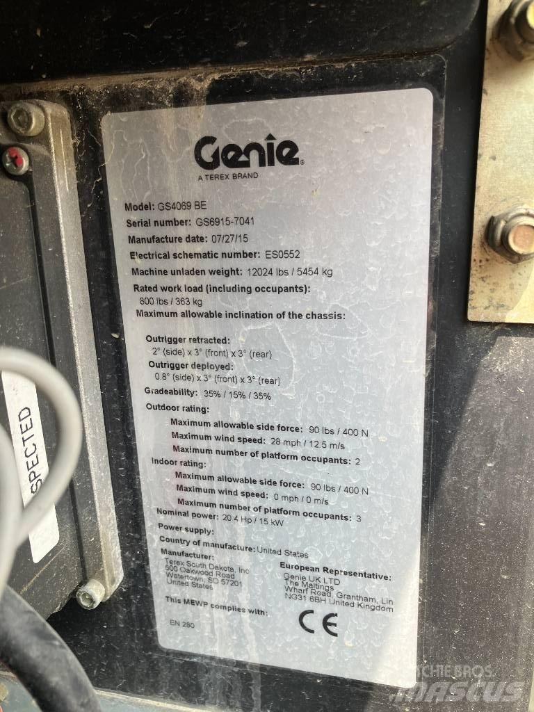 Genie GS 4069 BE シザースリフト