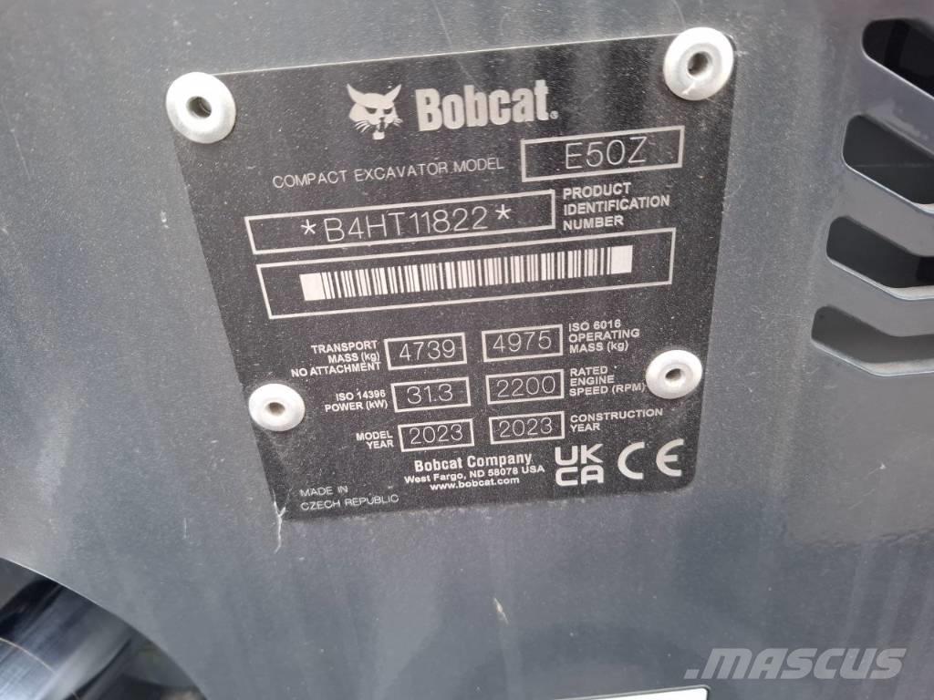 Bobcat E 50z ミニ油圧ショベル 7t以下（ミニユンボ・ミニディガー）