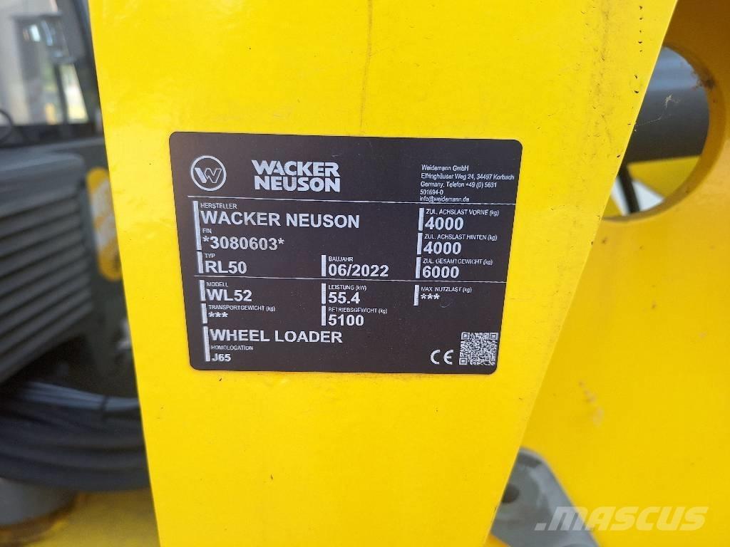 Wacker Neuson WL 52 ホイールローダー・タイヤショベル