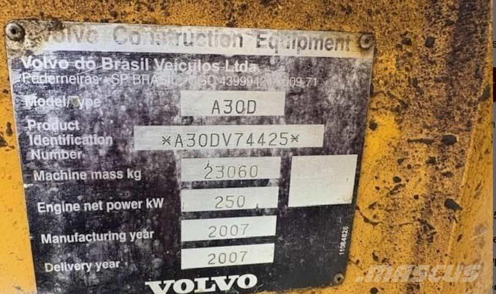 Volvo A 30 D アーティキュレート式ダンプトラック