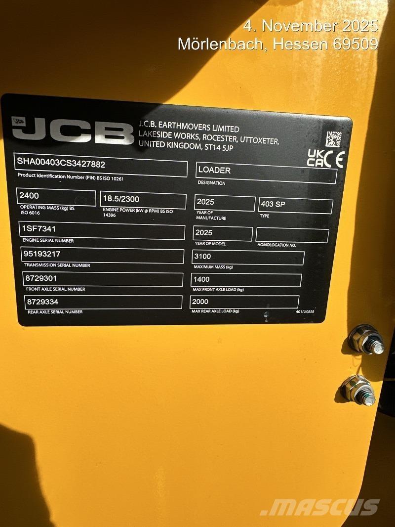 JCB 403 ホイールローダー・タイヤショベル