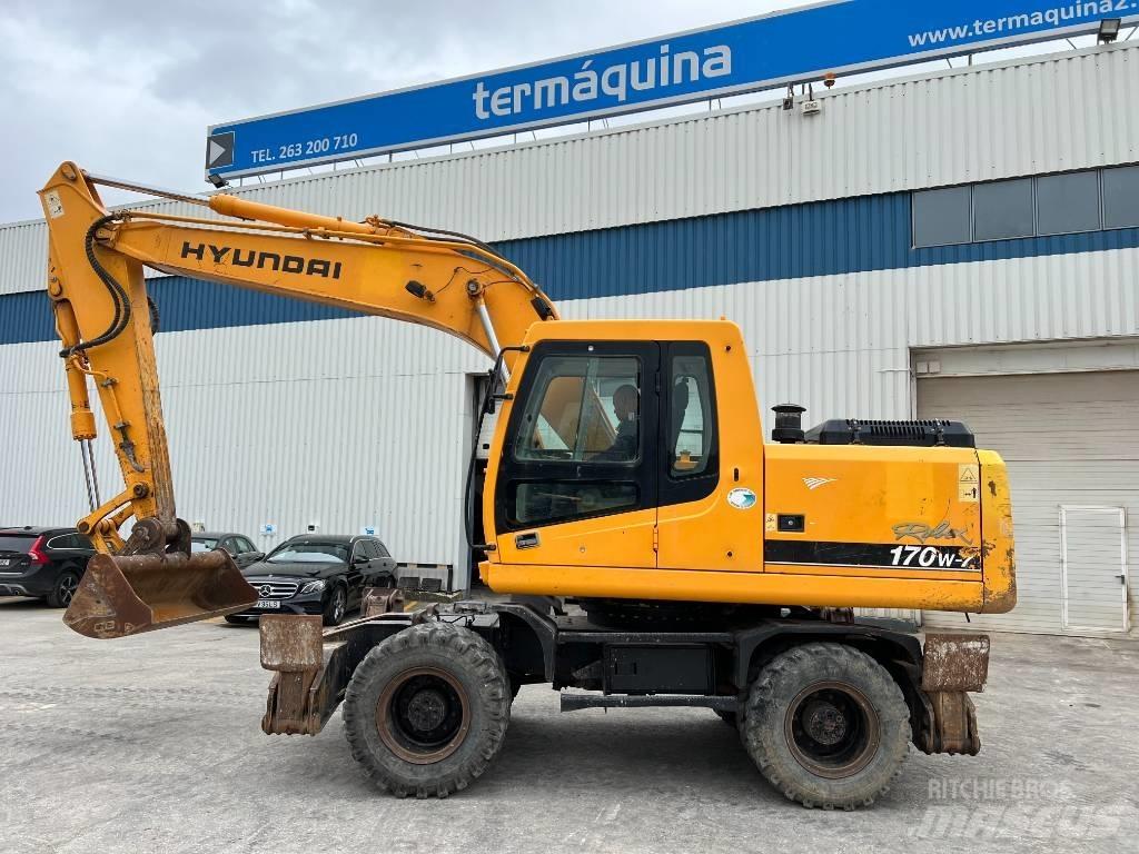 Hyundai R 170W-7 ホイール式油圧ショベル（パワーショベル・ユンボ・バックホー）